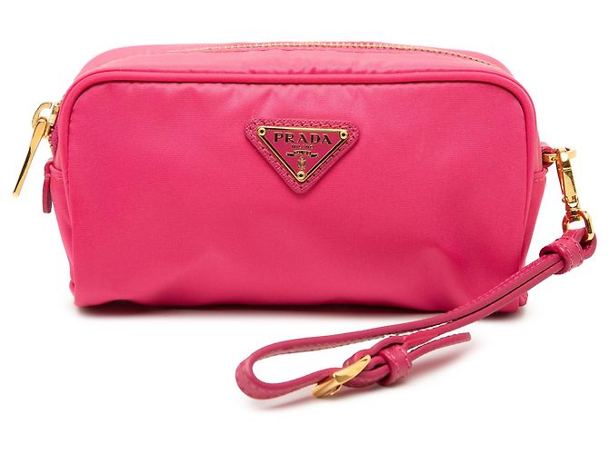 Bolsito de muñeca Tessuto rosa Prada