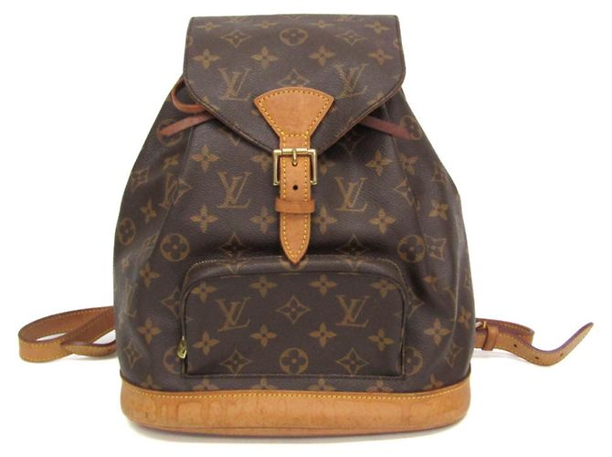 Louis Vuitton Monogram Montsouris MM Backpack Brown