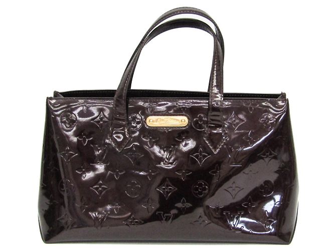 Bolso Louis Vuitton Monogram Vernis Wilshire PM Burdeos