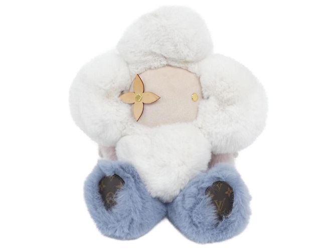 Plüschspielzeug Doudou Vivienne GI0445 Louis Vuitton Pink Weiß Hellblau