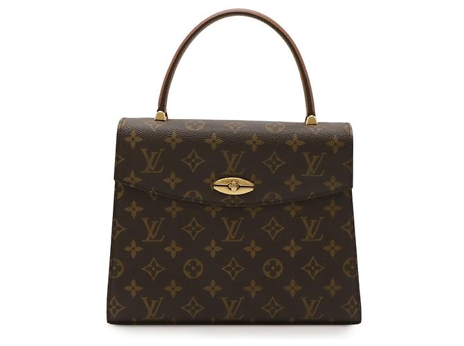 Bolso de mano Louis Vuitton Monogram Malletier Castaño