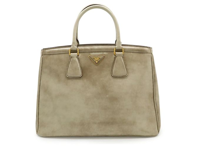 Borsa Prada Spazzolato Marrone Beige