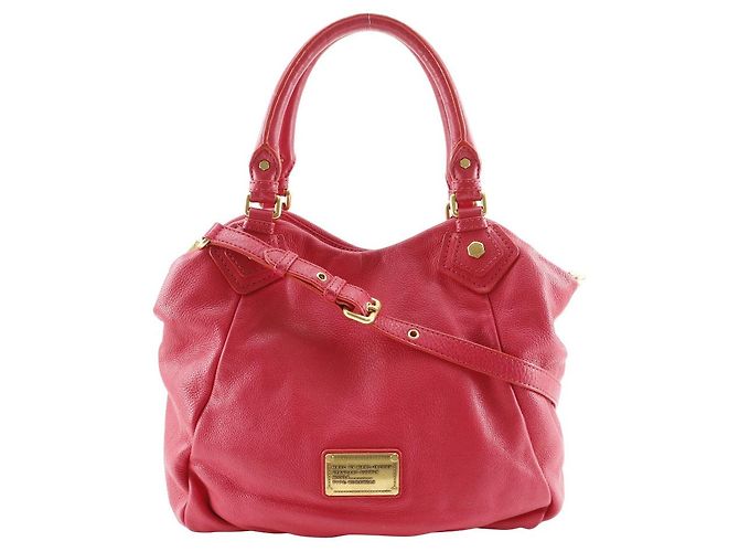 MARC BY MARC JACOBS Bolsa de couro Classic Q Fran 2 em 1 Rosa