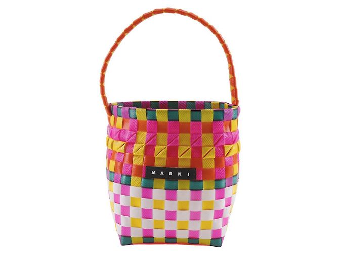 Marni Pod Woven Handbag Polypropylene Multiple colors Orange