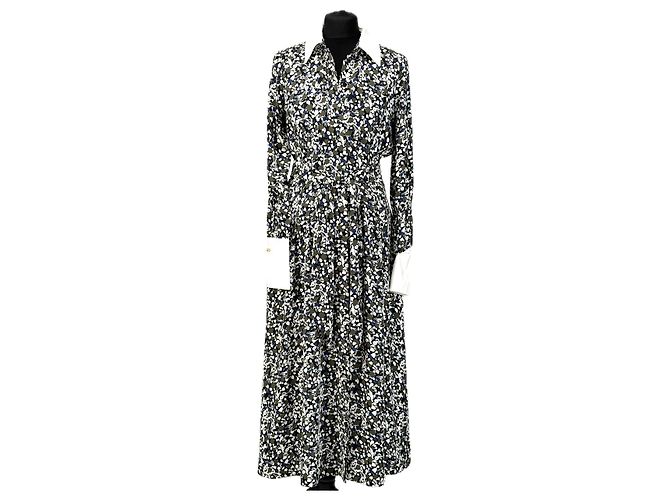 Autre Marque Robe chemise midi à imprimé floral ME+EM avec ceinture Multicolore
