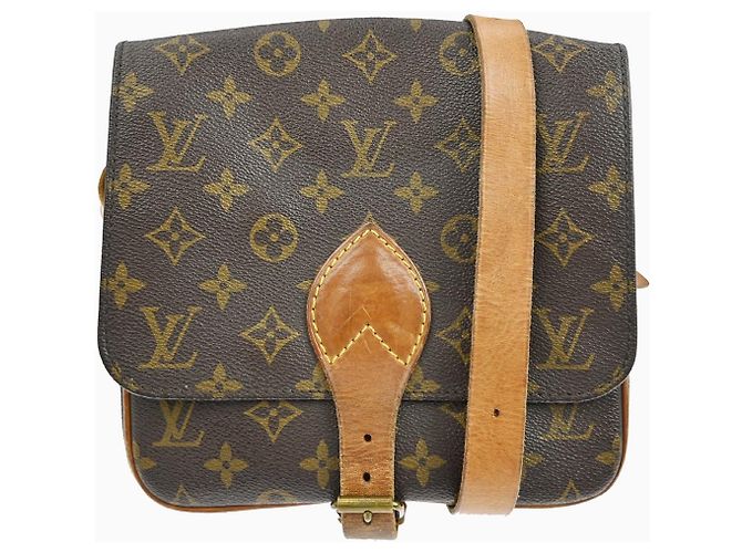 Cartouchiere Sac à main Cartouchière Monogram Canvas MM Louis Vuitton Marron