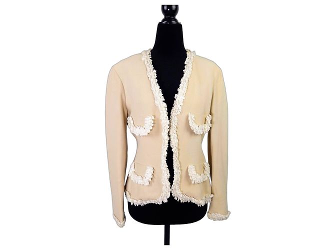 Moschino Cheap And Chic Moschino Nature Friendly Garment Jacke Beige
