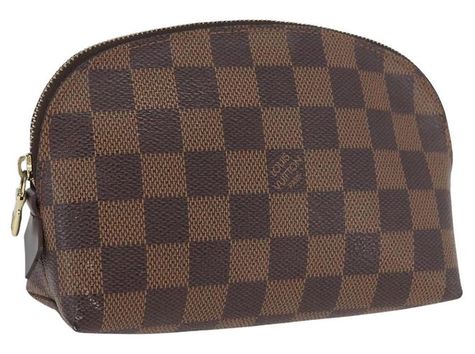 LOUIS VUITTON Kosmetiktäschchen PM Damier Ebene N47516 Authentisch LV BSZ407