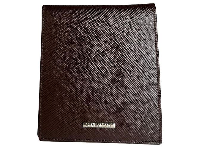 Vintage Givenchy Leather Card Holder Brown