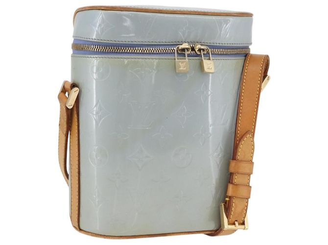 LOUIS VUITTON Bolsa Vertical Sullivan Monogram Vernis Lavande M91258 Auth ARZ414A