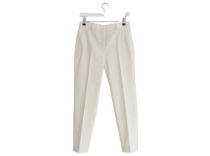 Pantalones de algodón crema Derk Symphony de Loro Piana