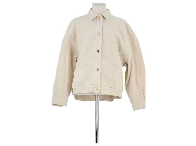 Des Petits Hauts Chaqueta de Algodón Beige