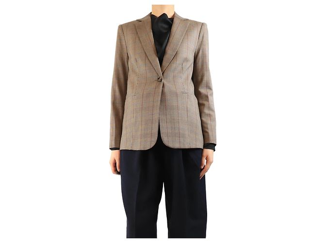 Frame Denim Brown check blazer - size S