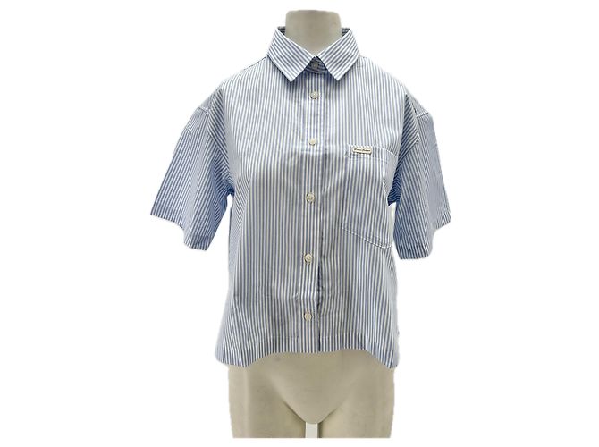 Guess Camicia a maniche corte a righe Blu