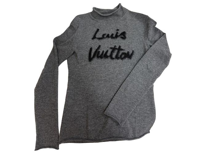Louis Vuitton Rollkragenpullover Grau 