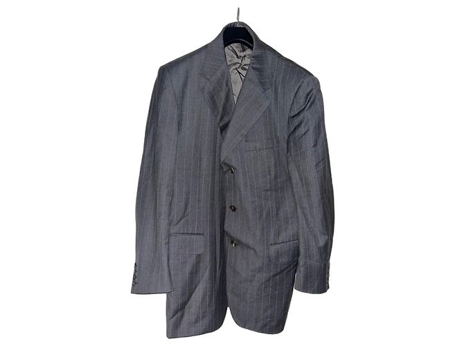 Costume rayé Christian Dior Gris