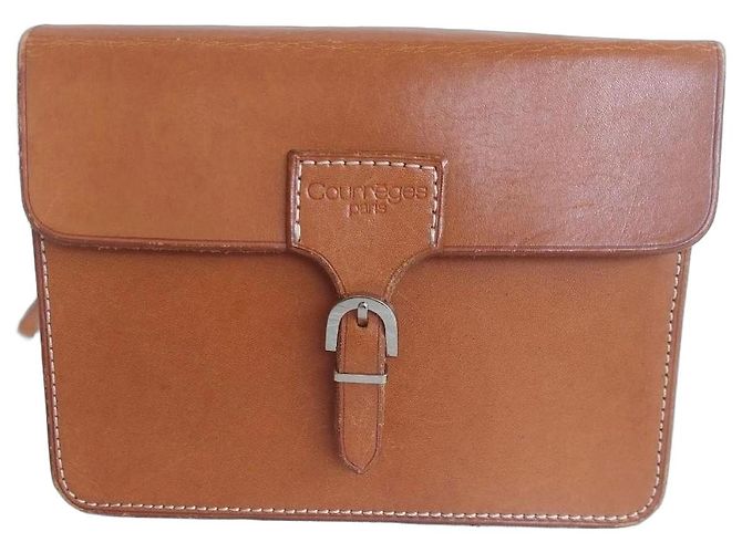 Courreges ​Authentic Vintage Courrèges Paris Structured Leather Crossbody Bag