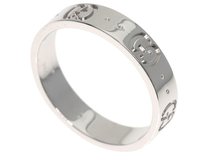 Gucci Icon 18K Weißgold Bandring