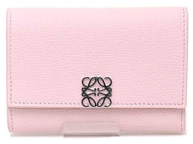 Loewe Anagram Vertical Wallet Pink