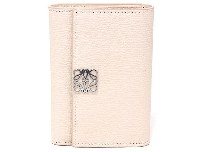 Loewe Anagram Vertical Wallet Beige