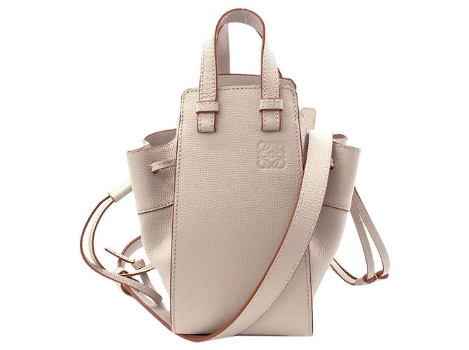 Loewe Hammock Mini 2-Wege-Handtasche Beige