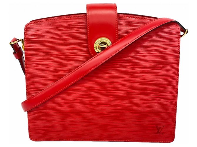 Borsa a Spalla Capucines Epi Louis Vuitton Rosso