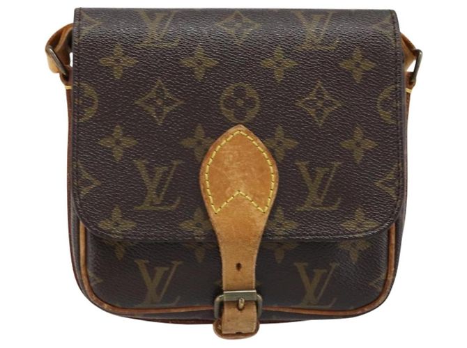 Cartouchiere Sac à main Cartouchière Monogram Canvas PM Louis Vuitton Marron