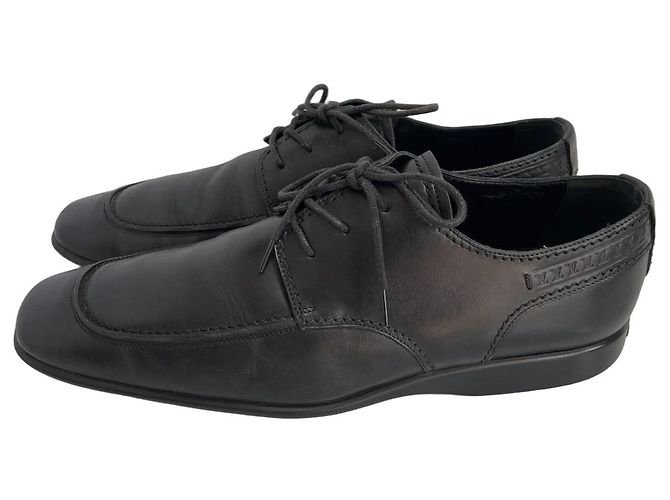 Scarpe Oxford Louis Vuitton in pelle nera da uomo Nero