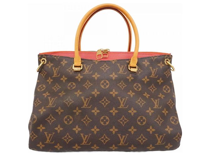 Bolsa Pallas Monogram Louis Vuitton Marrom