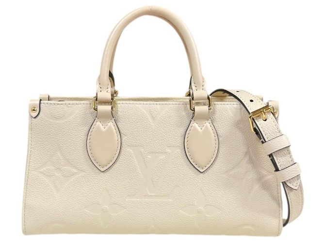 Bolsa de Ombro OnTheGo EW Monogram Empreinte Louis Vuitton Bege