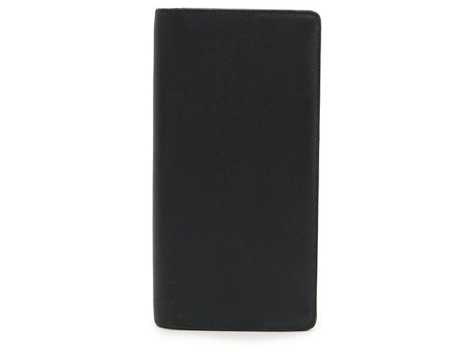 Louis Vuitton Taiga Leather Long Wallet Blue