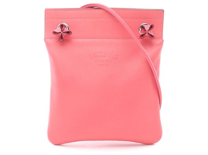 Bolsa de Ombro de Couro Mini Aline da Hermès Rosa
