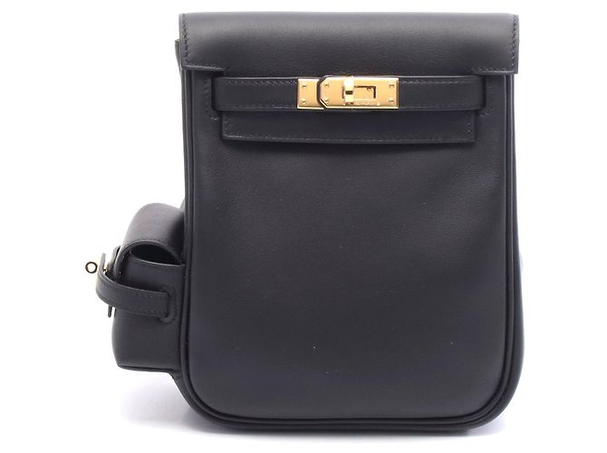 Hermès Hermes Kelly Jump Leather Backpack Black