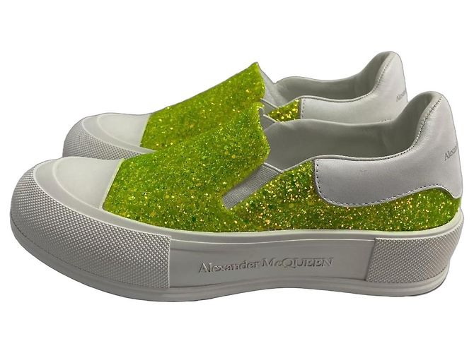 Alexander Mcqueen Slip On Sneaker Grün