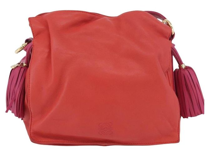 Loewe Flamenco Leather Small Orange