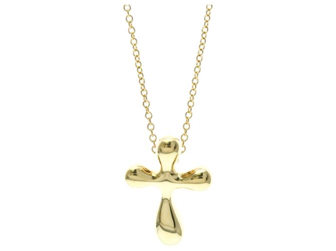 Tiffany & Co Collana Croce in Oro 18K Tiffany D'oro