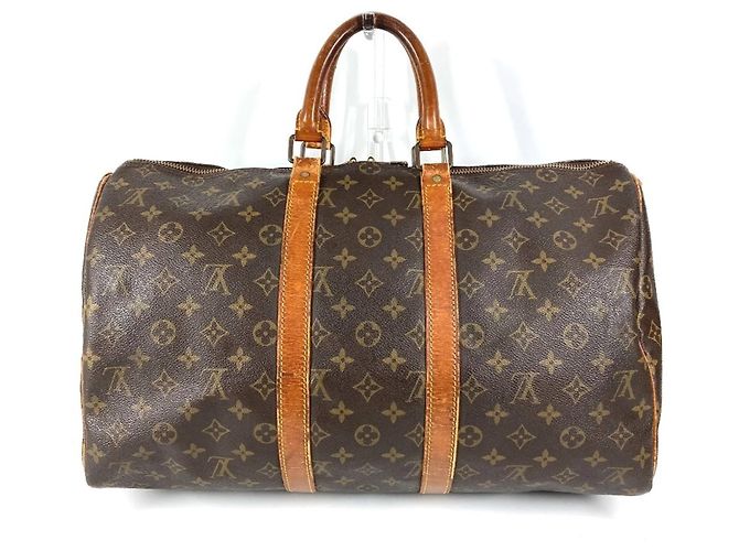 Sac Keepall 45 Monogram Louis Vuitton Marron Monogramme