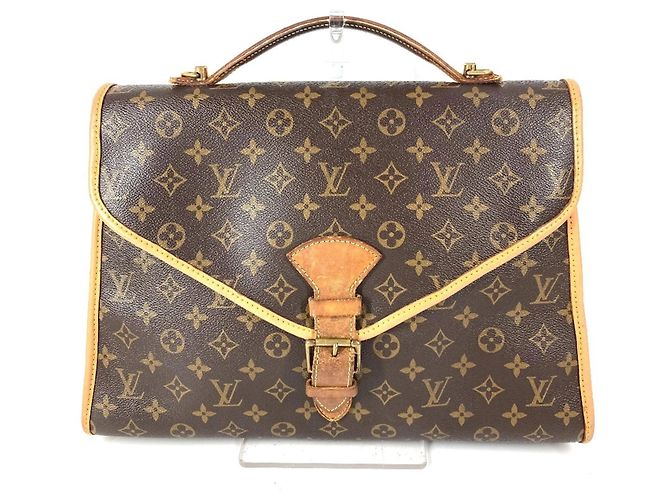 Maletín Beverly Monogram Louis Vuitton Castaño Monograma
