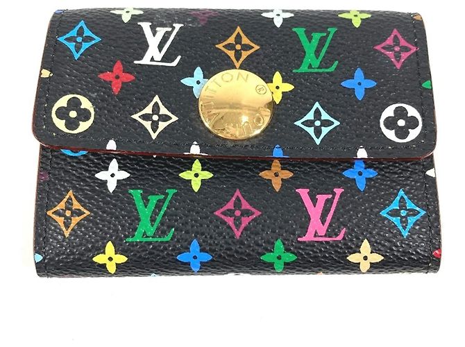 Louis Vuitton Monogram Multicolore Coin Purse Black Multiple colors