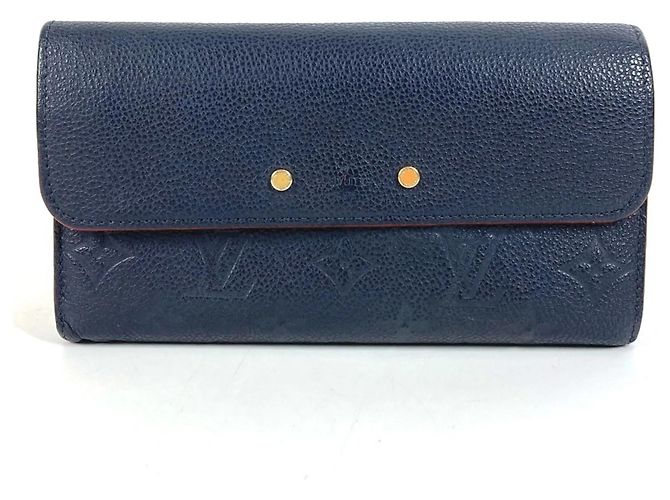 Cartera Larga Monogram Empreinte Louis Vuitton Roja Azul marino 