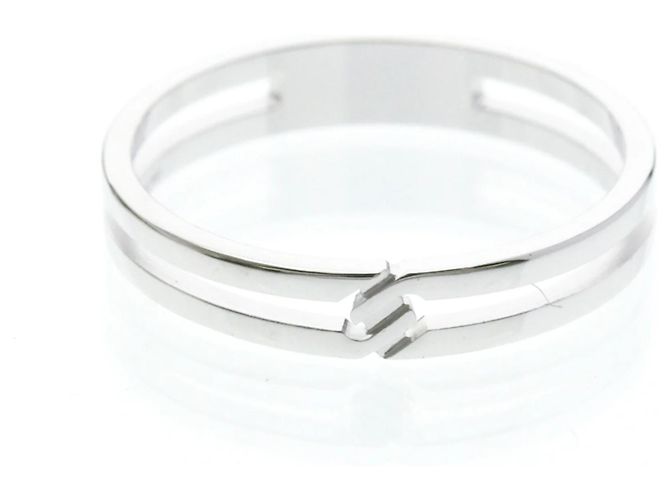 Anel Infinity Gucci em Ouro Branco Prata