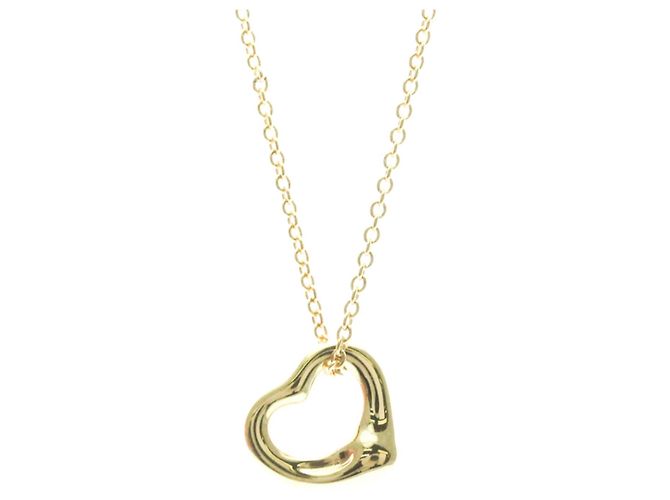 Tiffany & Co Colar Pendente Coração Aberto Tiffany Dourado