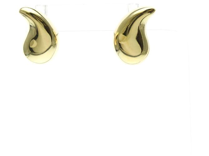 Tiffany & Co Orecchini a bottone in oro 18K a forma di goccia Tiffany D'oro