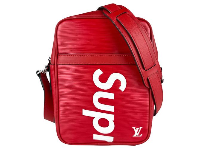 Borsa a Spalla in Pelle Epi Louis Vuitton Rosso