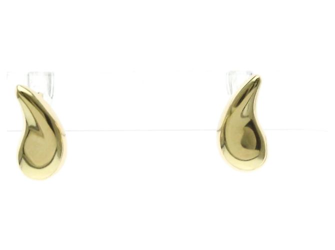 Tiffany & Co Orecchini a bottone in oro a forma di goccia Tiffany D'oro