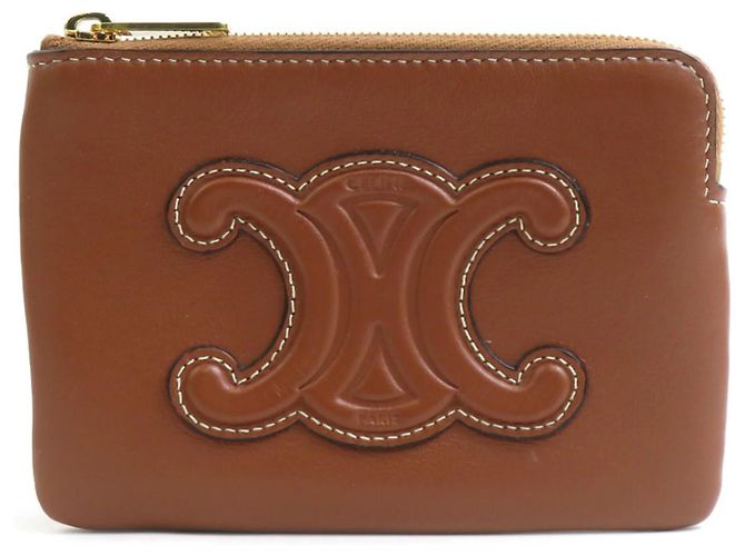 Céline Celine Brown Leather Coin Purse