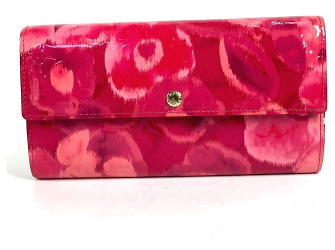 Cartera larga Monogram Ikat Flower Louis Vuitton Rosa
