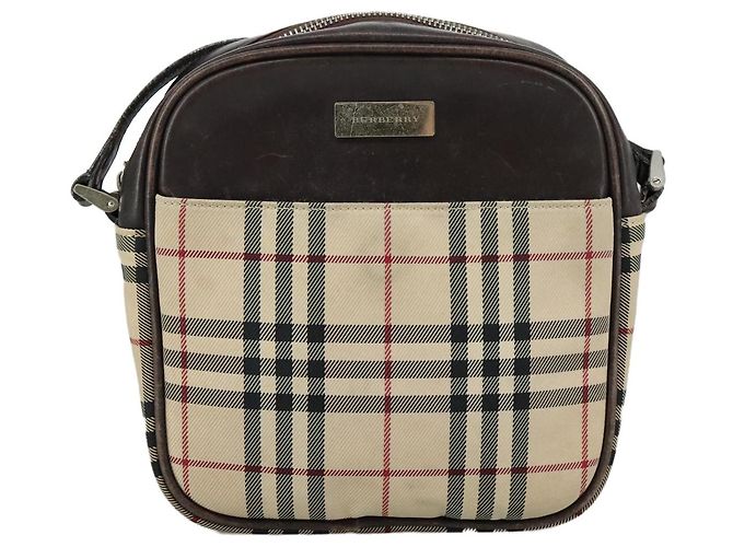 Burberry Nova check Canvas and Leather Beige