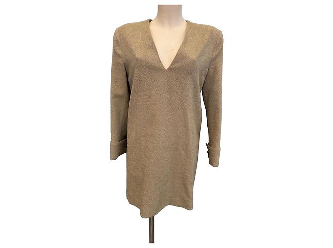 Golden Goose Wollkleid Camel Kamel