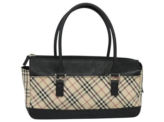 Burberry Nova Check
Lona Nova Check e couro Bege